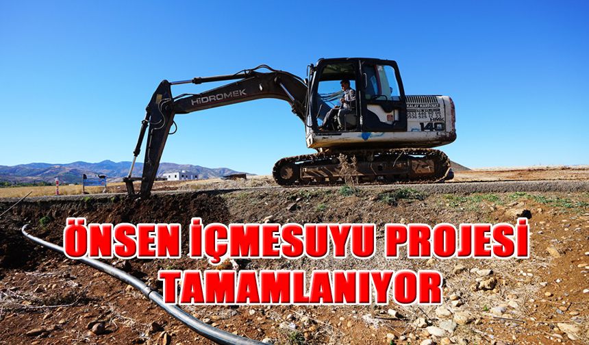 Önsen İçmesuyu Projesi Tamamlanıyor