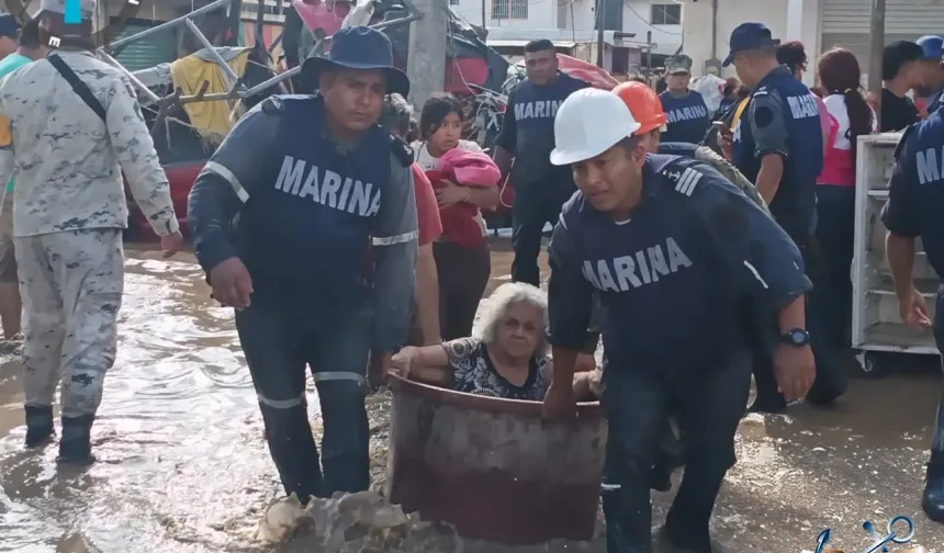 Meksika'da Sel: Ölü ve Yaralılar Var!