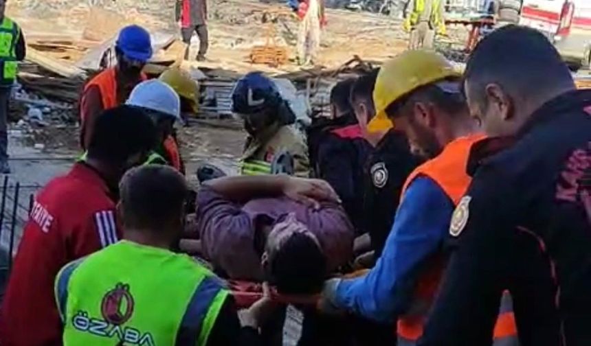 Kahramanmaraş’ta İnşaat İskelesi Çöktü: 1 Yaralı