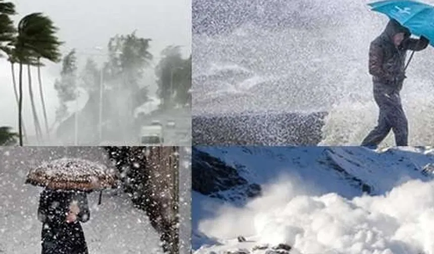 Türkiye Yağış Altında... Kuvvetli Yağmur, Yoğun Kar ve Fırtına Uyarıları Peş Peşe Geldi