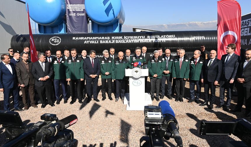 Bakan Yumaklı: “Kısık Projesiyle Kahramanmaraş’ın İçmesuyunu Güvence Altına Alıyoruz”