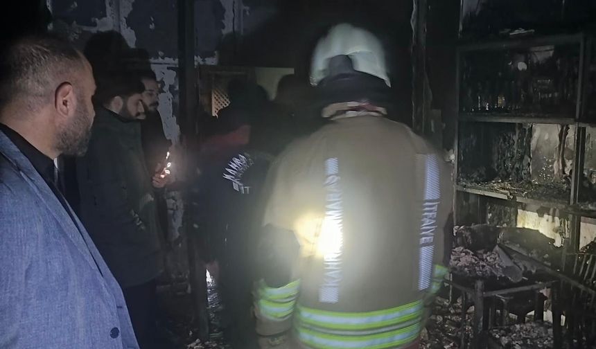 Kahramanmaraş’ta İşyeri Yangınında 4 Kişi Dumandan Etkilendi