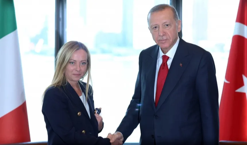 Cumhurbaşkanı Erdoğan, Meloni ile Görüştü