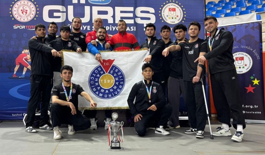 KSÜ’lü Güreşçilerden ÜNİLİG Türkiye Şampiyonası’nda Büyük Başarı