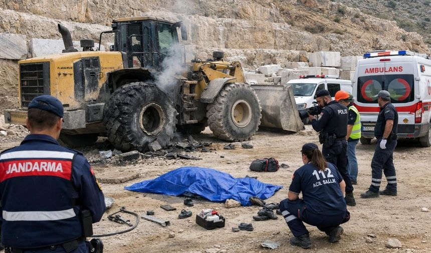 Kahramanmaraş’ta Patlama İş Makinesi Lastiği Can Aldı