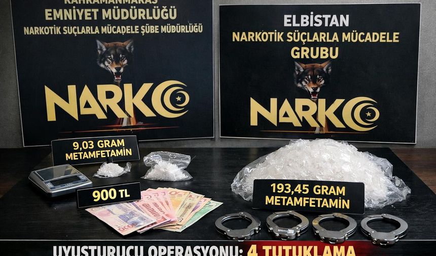 Kahramanmaraş’ta Büyük Operasyon! 4 Kişi Tutuklandı