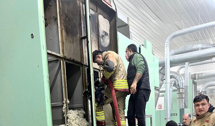 Kahramanmaraş’ta Tekstil Fabrikasında Yangın