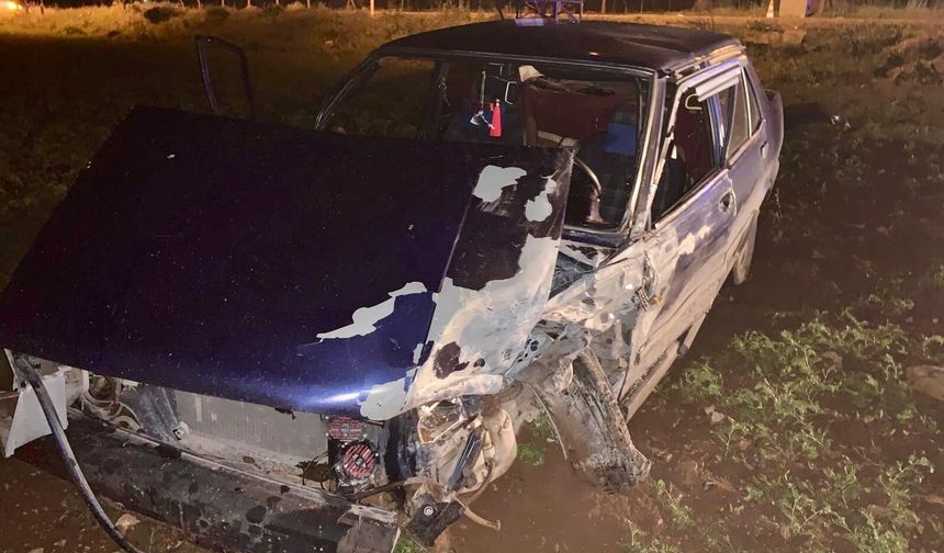 Kahramanmaraş İki Otomobil Çarpıştı! 1 Yaralı