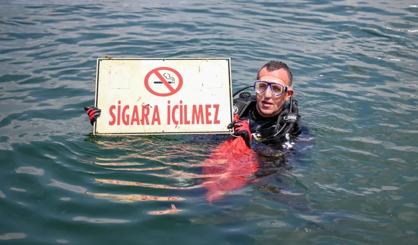 Denize Bakın Neler Atmışlar!