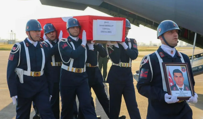Şehit Jandarma Uzman Çavuş Adana'da Son Yolculuğuna Uğurlandı