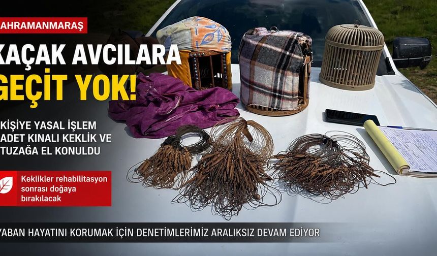 Kahramanmaraş’ta Doğa Katliamına İzin Yok: Kaçak Avcılar Yakalandı