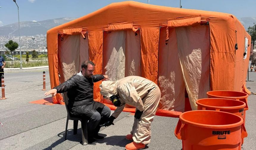 Kahramanmaraş Devlet Hastanesi’nde KBRN Tatbikatı