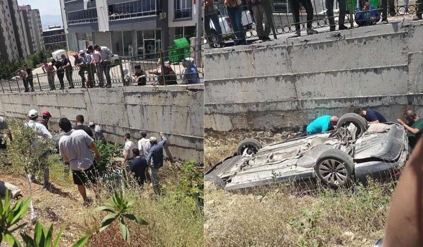 Kahramanmaraş'ta Araç Uçuruma Yuvarlandı: 4 Yaralı