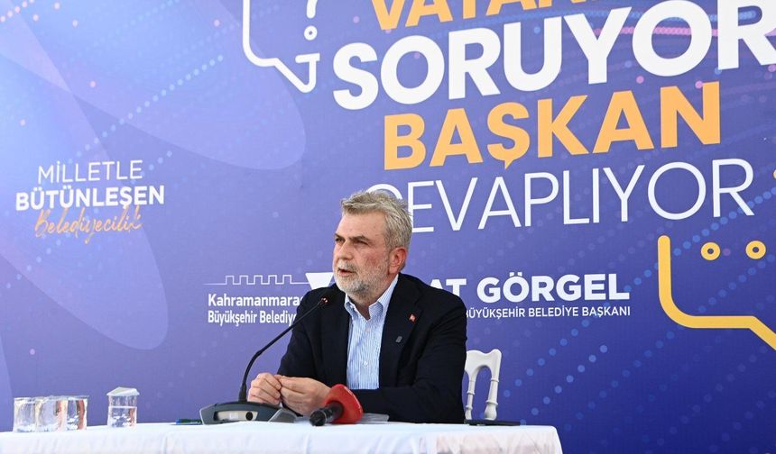 Başkan Fırat Görgel; “Kahramanmaraş’ımızı Geleceğe Güçlü Yatırımlarla Hazırlıyoruz”