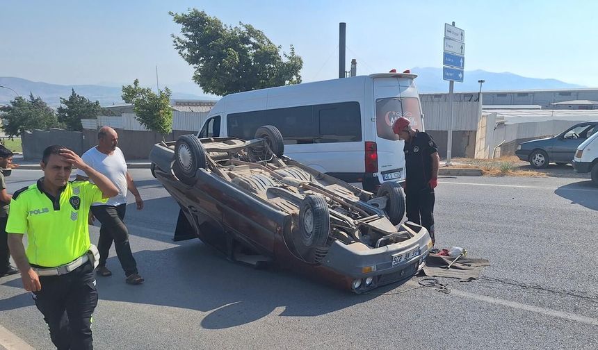 Kahramanmaraş’ta Otomobil Takla Attı: 2 Yaralı