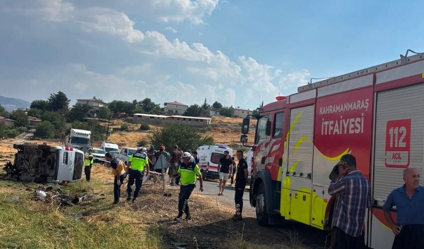 Kahramanmaraş'ta Motosiklet ile Hafif Ticari Araç Çarpıştı: 1 Ölü, 1 Ağır Yaralı