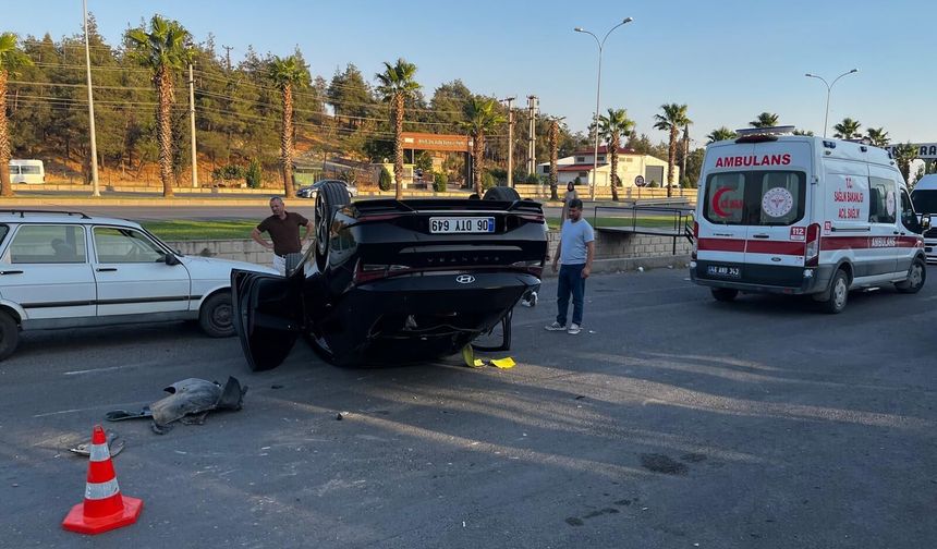 Kahramanmaraş’ta Otomobil Takla Attı: 1 yaralı