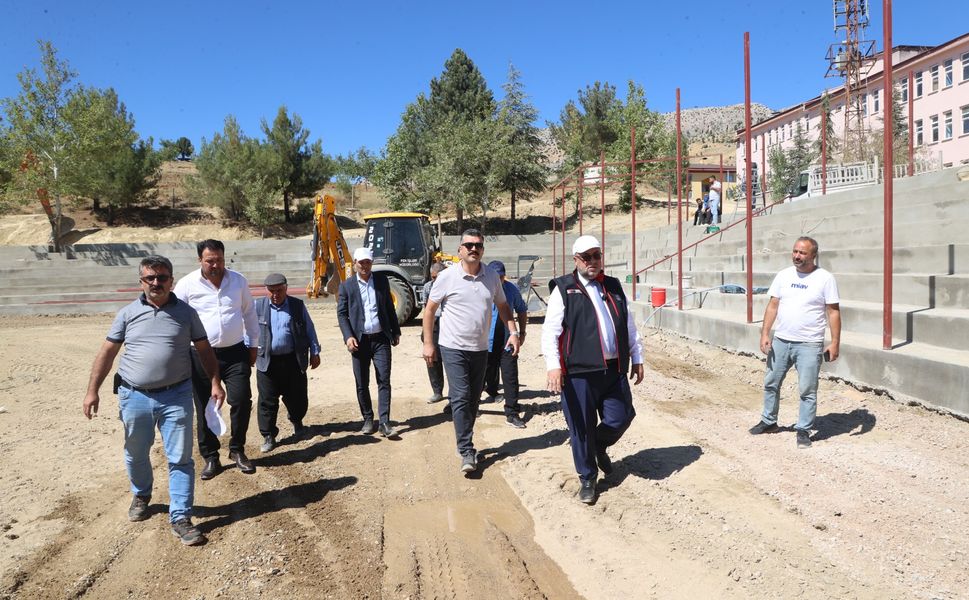 Baydemirli Güreş Sahası Çalışmaları Tüm Hızıyla Devam Ediyor