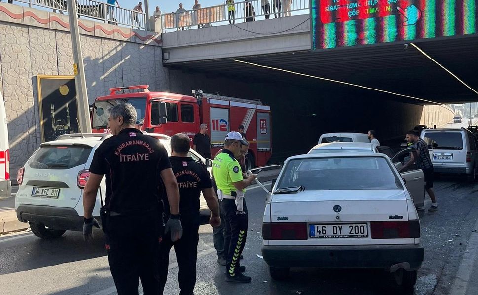 Kahramanmaraş’ta Kafa Kafaya Çarpışma: 3 Yaralı
