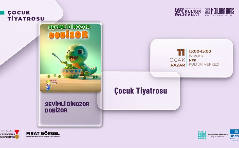 “Sevimli Dinozor Dobizor” Minikleri Eğlendirmeye Geliyor