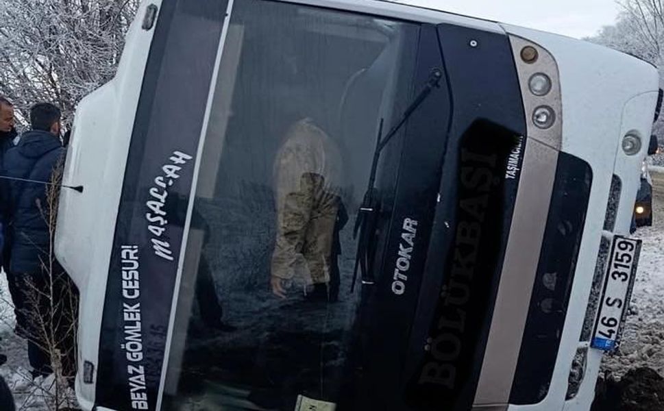 Kahramanmaraş’ta Servis Kazasında 23 İşçi Ölümden Döndü!