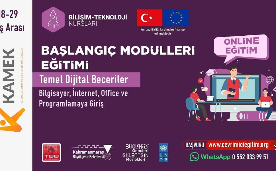 KAMEK’ten Gençlere Uluslararası Destekli Dijital Eğitim