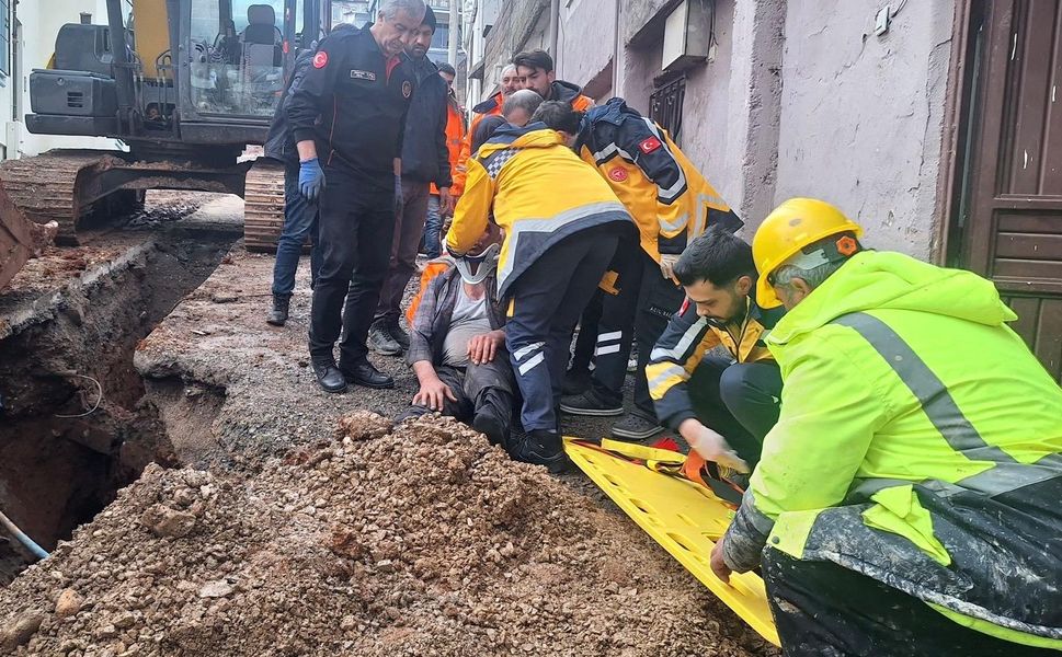 Kahramanmaraş’ta Altyapı Çalışmasında Göçük: 1 Yaralı