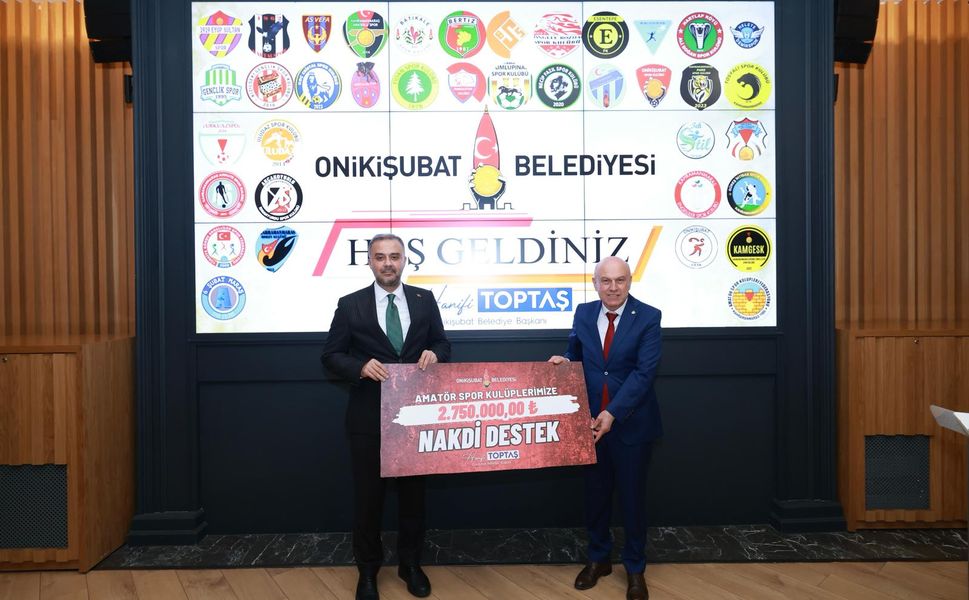 Başkan Toptaş’tan Amatör Spora 2 Milyon 750 Bin TL Destek