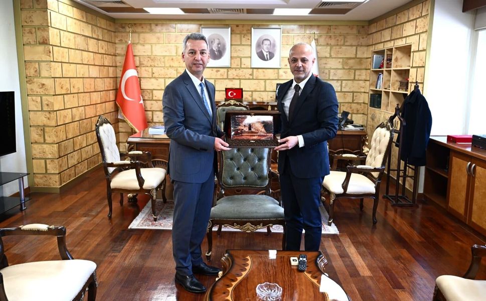 Afşin Belediye Başkanı Koray Kıraç, KSÜ Rektörü Prof. Dr. İbrahim Taner Okumuş’u Ziyaret Etti