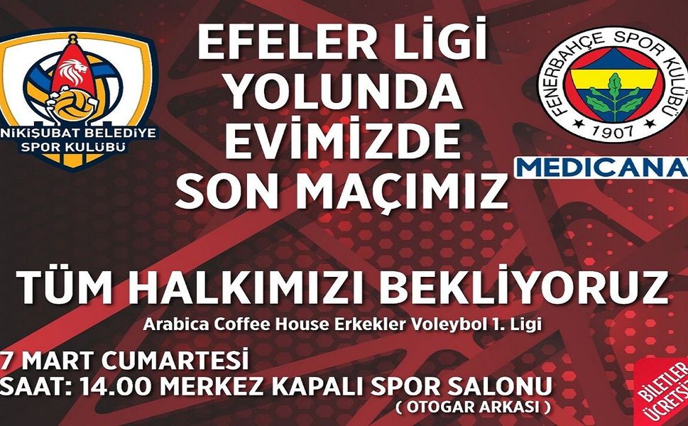 Filenin Aslanları, Efeler Ligi Yolunda Son Kez Taraftarı Karşısına Çıkıyor