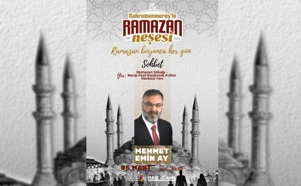 5 Mart’ta Ramazan Sokağı’nda Mehmet Emin Ay ile “Ramazan ve İnsan” Sohbeti