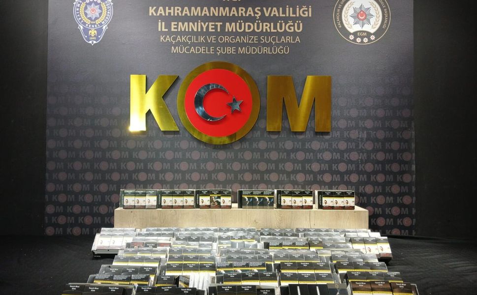 Kahramanmaraş’ta Kaçakçılık Operasyonu: Binlerce Makaron Ele Geçirildi