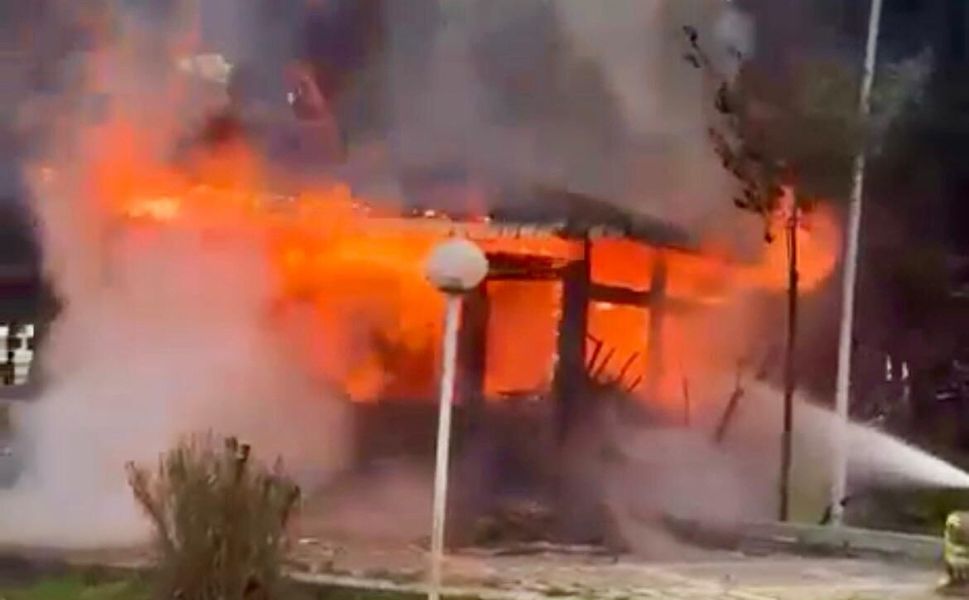 Kahramanmaraş'ta Korkutan Baraka Yangını!