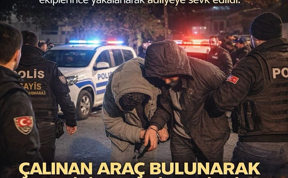 Oto Hırsızları Yakayı Ele Verdi! Araç Teslim Edildi