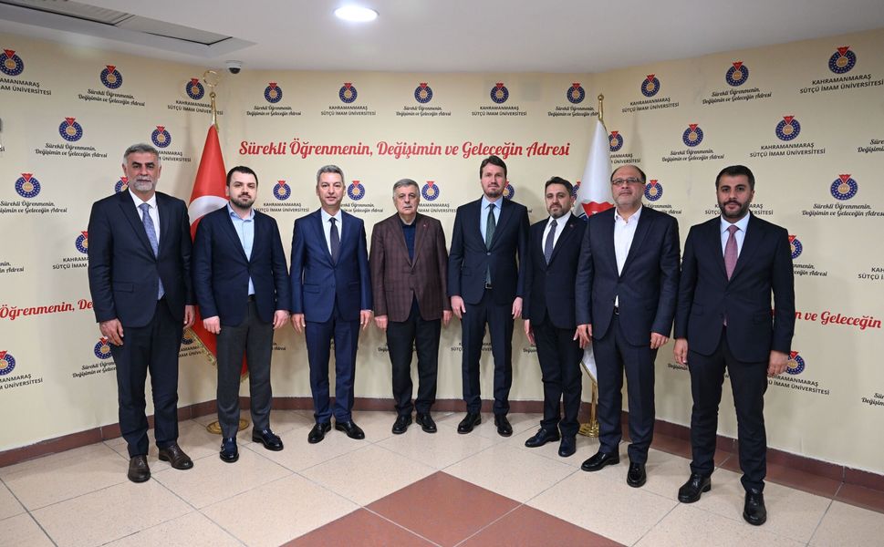 Nevzat Pakdil ve İl Protokolü KSÜ Rektörü Prof. Dr. İbrahim Taner Okumuş’u Ziyaret Etti