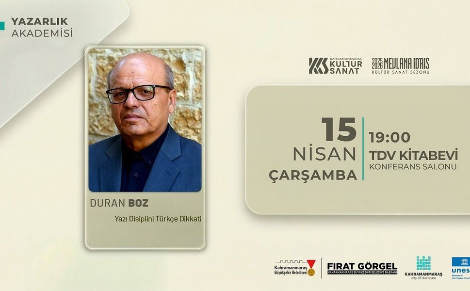 Yazar Duran Boz, Edebiyatta Etkin Anlatımın İnceliklerini Anlatacak