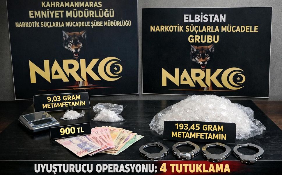 Kahramanmaraş’ta Büyük Operasyon! 4 Kişi Tutuklandı