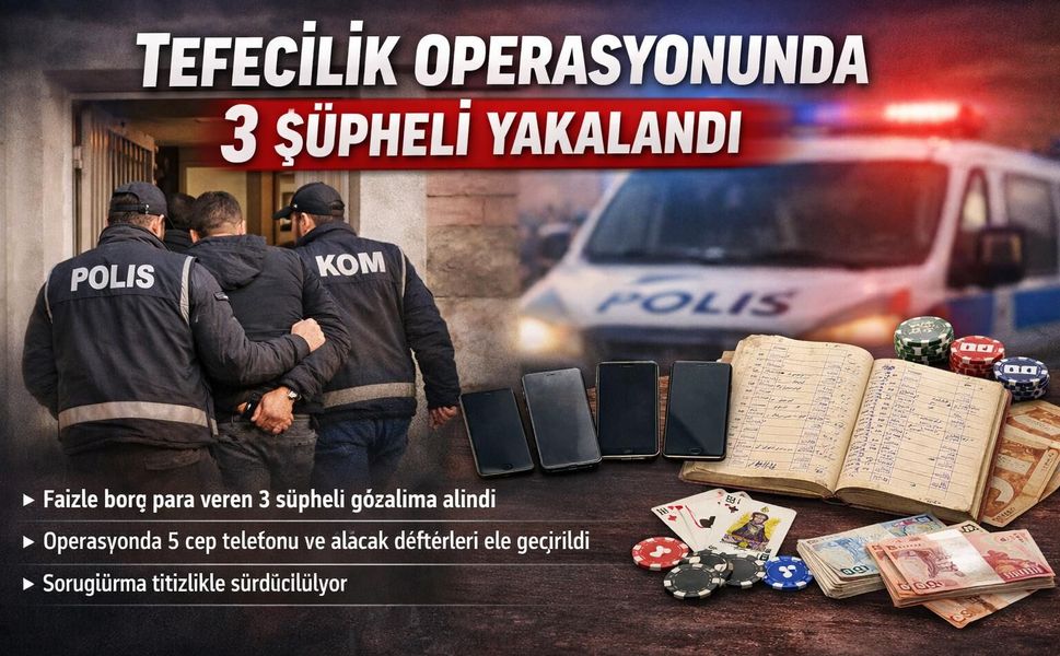 Kahramanmaraş’ta Tefecilik Çetesi Çökertildi!