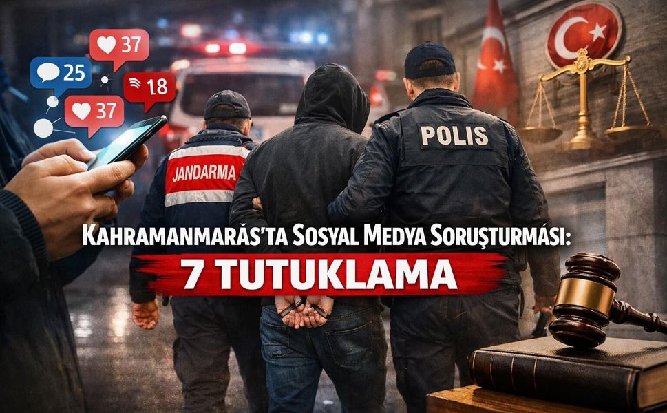 Sosyal Medya Paylaşımlarına 7 Tutuklama!