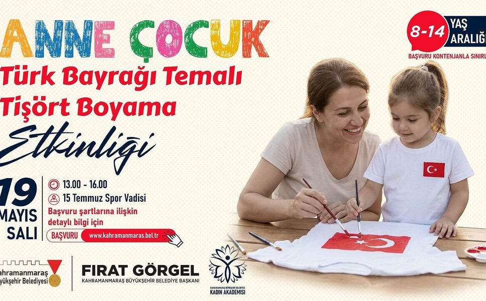 Büyükşehir’den 19 Mayıs’a Özel Anne – Çocuk Etkinliği; Başvurular Başladı