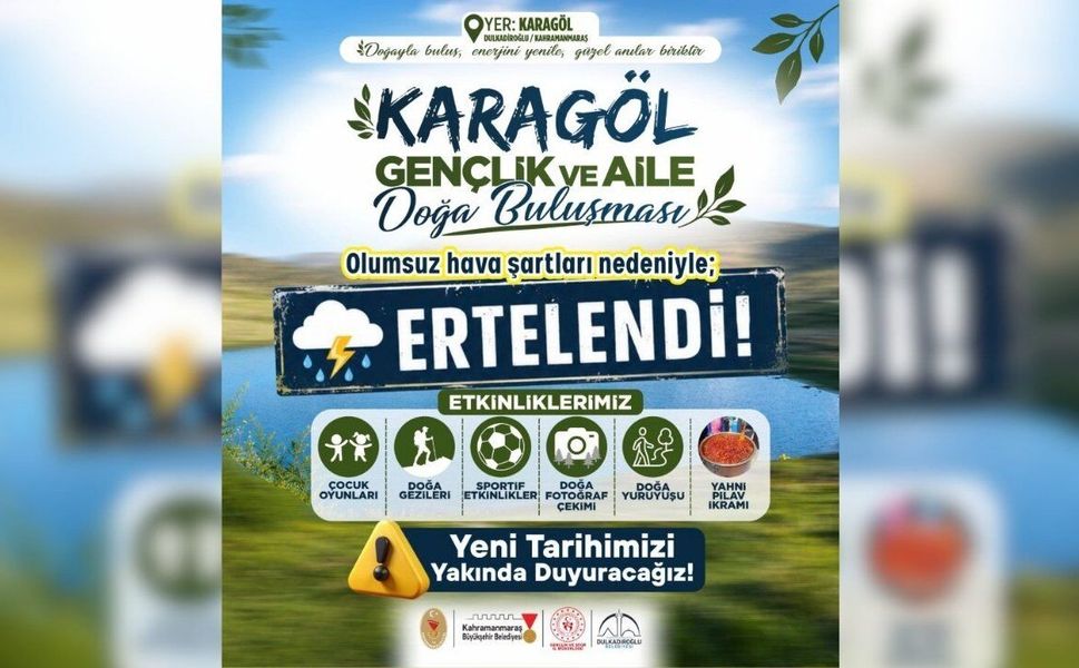 Karagöl’deki “Gençlik ve Aile” Buluşması İleri Bir Tarihe Ertelendi!