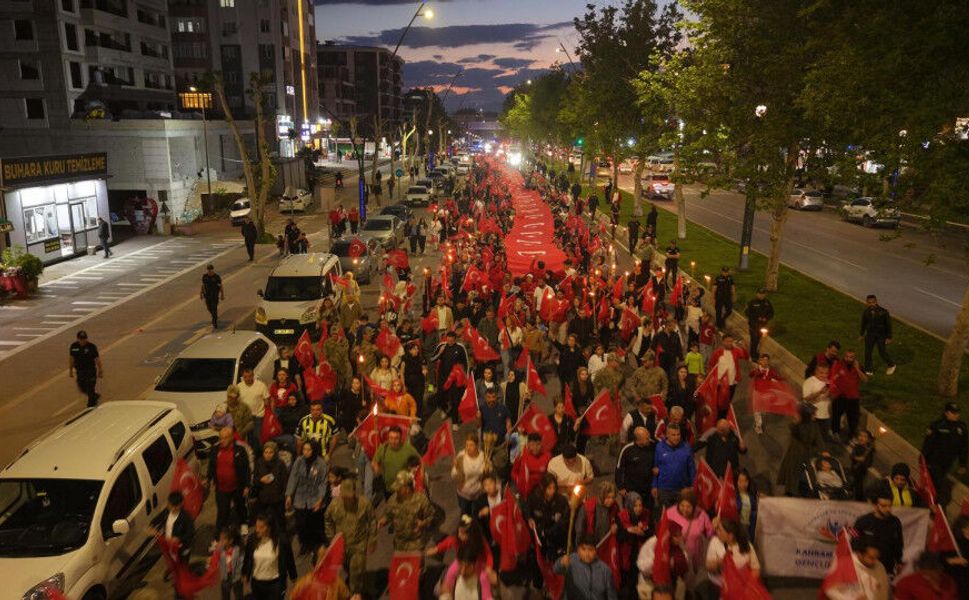 19 Mayıs Coşkusu Sokaklara Taştı; Kahramanmaraş Kortej Yürüyüşünde Buluştu