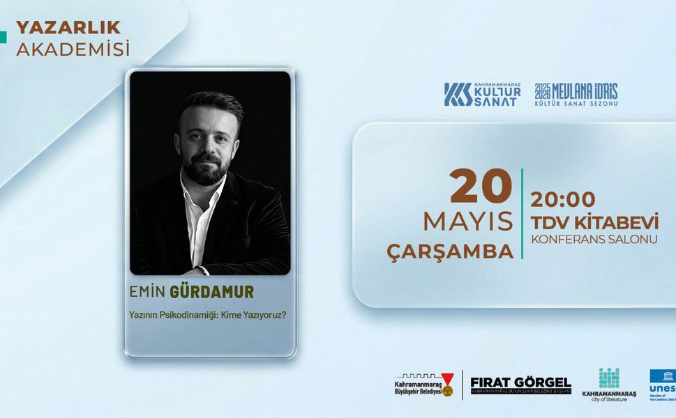 Yazar Emin Gürdamur, Yazının Psikodinamiğini Anlatacak