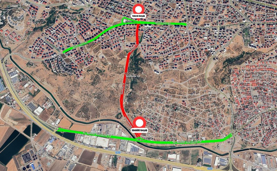 Sümbüllü Caddesi Çift Yönlü Olarak Trafiğe Kapatıldı!