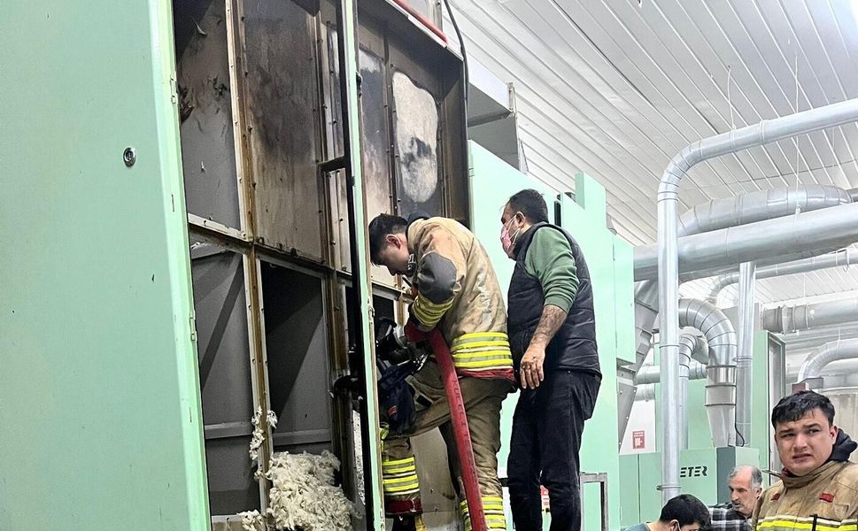 Kahramanmaraş’ta Tekstil Fabrikasında Yangın