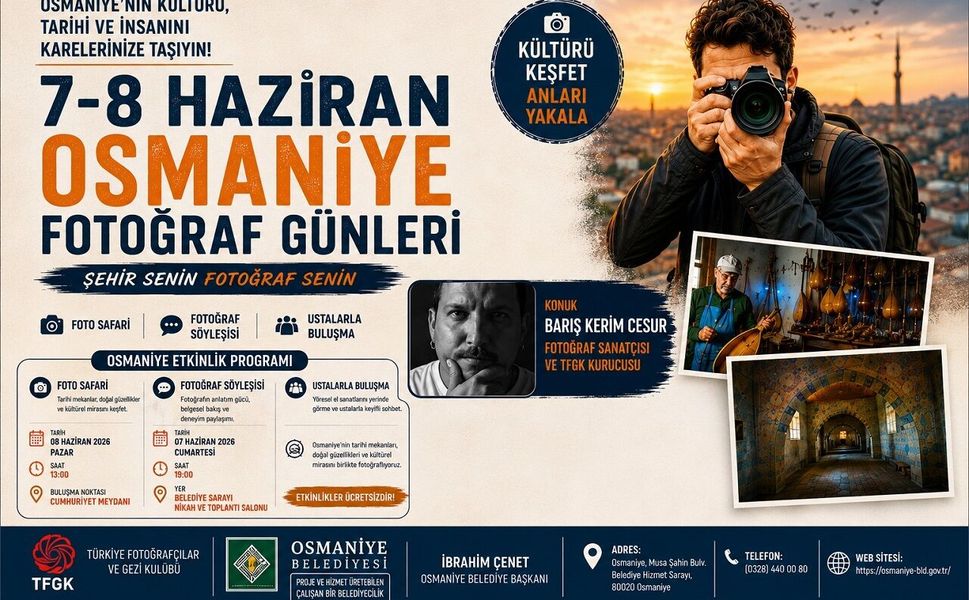 Osmaniye’de Fotoğraf Günleri Başlıyor