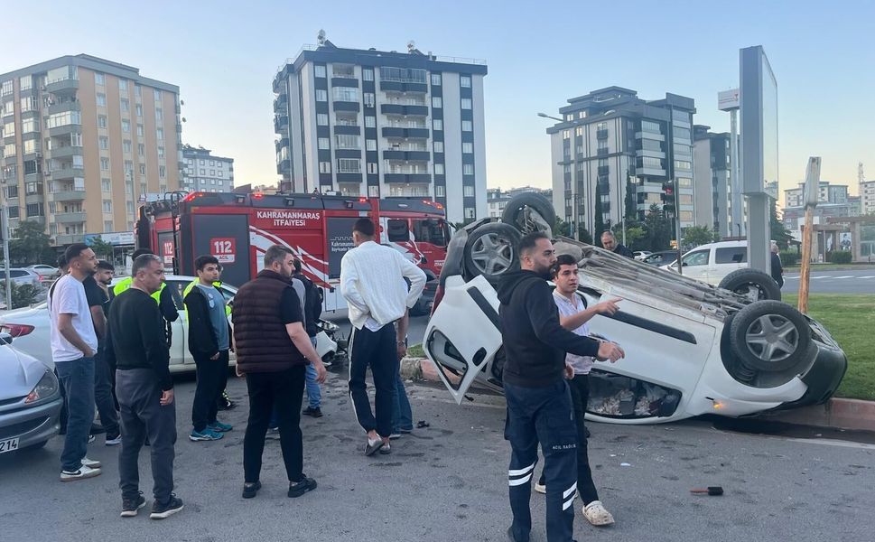 Kahramanmaraş’ta 12 Saatte 4 Kaza! 10 Kişi Hastanelik Oldu