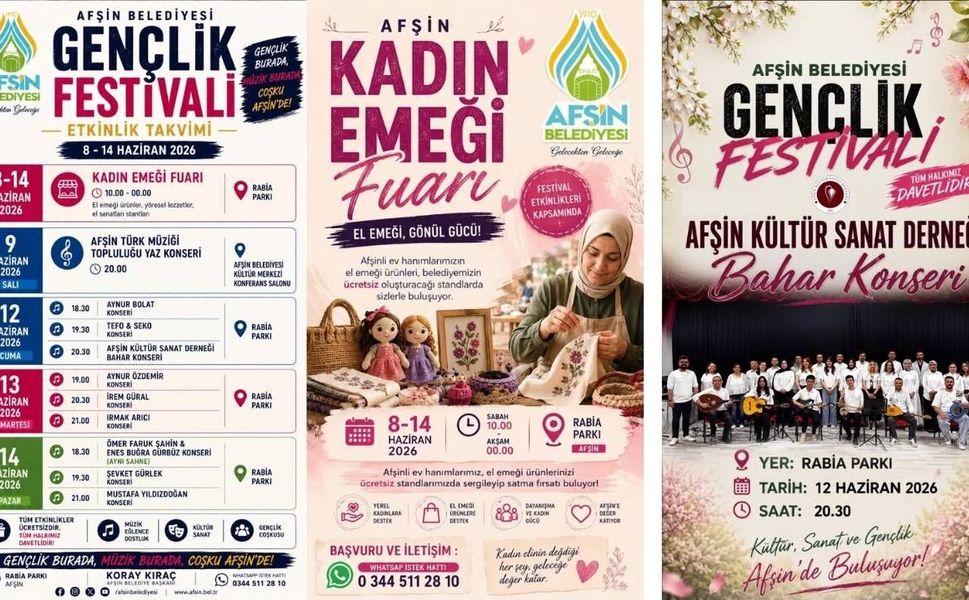 Afşin’de Gençlik Ve Müzik Dolu Festival Heyecanı Başlıyor