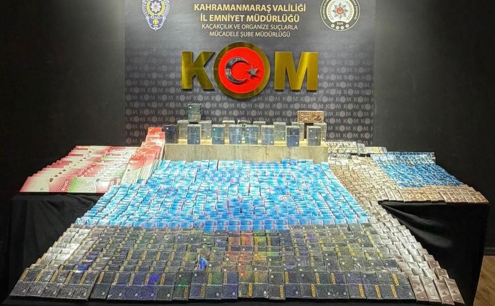 Kahramanmaraş'ta 149 Bin Kaçak Makaron Ele Geçirildi