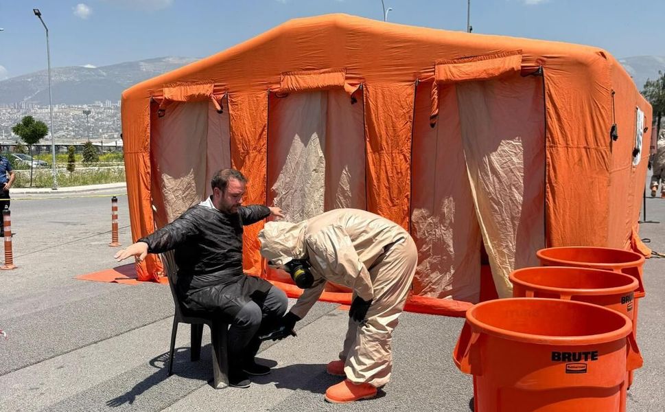 Kahramanmaraş Devlet Hastanesi’nde KBRN Tatbikatı